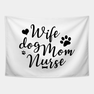 'Wife Dog Mom' Cool Pet Dog Gift Tapestry