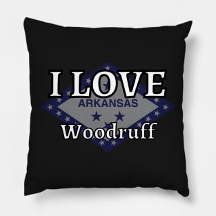 I LOVE Woodruff | Arkensas County Pillow