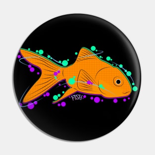 bubbly goldfish Pin