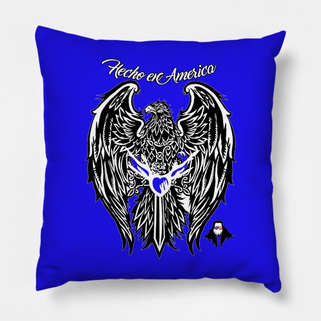 The Hecho en America! Eagle Pillow by ChazTaylor713