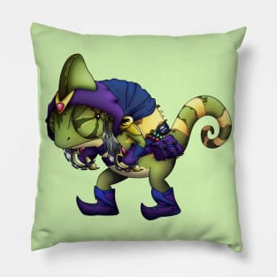 Cartoon Rogue Chameleon Pillow