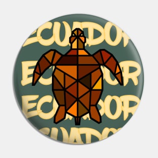 Tortuga Marina Ecuador Pin