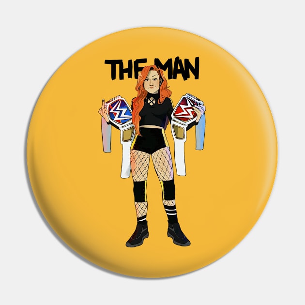 Becky Lynch Warrior Pin by jojoerashop