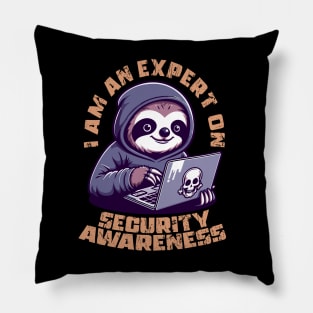 Security Awareness Hacker Sloth Pillow