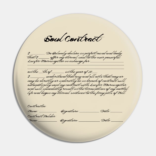 Pin on soul contract