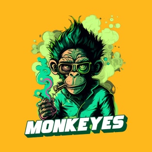 Monkey With Smoke T-Shirt