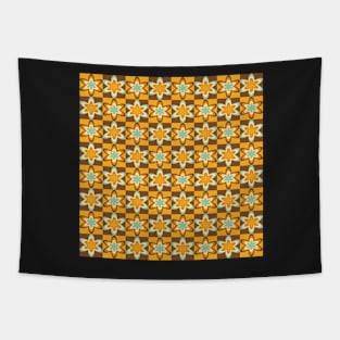 mid century 1970s abstract pattern Tapestry