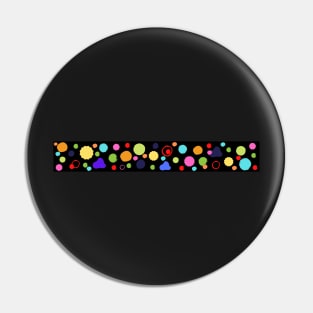 Repetitive multiple colorful circles design Pin