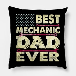 Best great Mechanic DAD ever Retro Car Lover Pillow