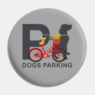 Dogs parking Pin