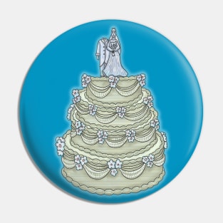 Haunted Wedding Cake Pin