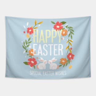 Happy Easter Easter Bunny Rabbits Cute Tapestry