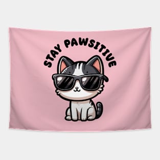 Stay Pawsitive - Cats Tapestry