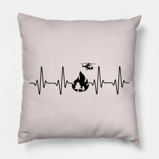 Wildfire Heartbeat Pillow