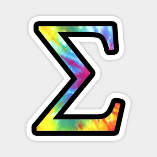 Tie Dye Sigma Magnet