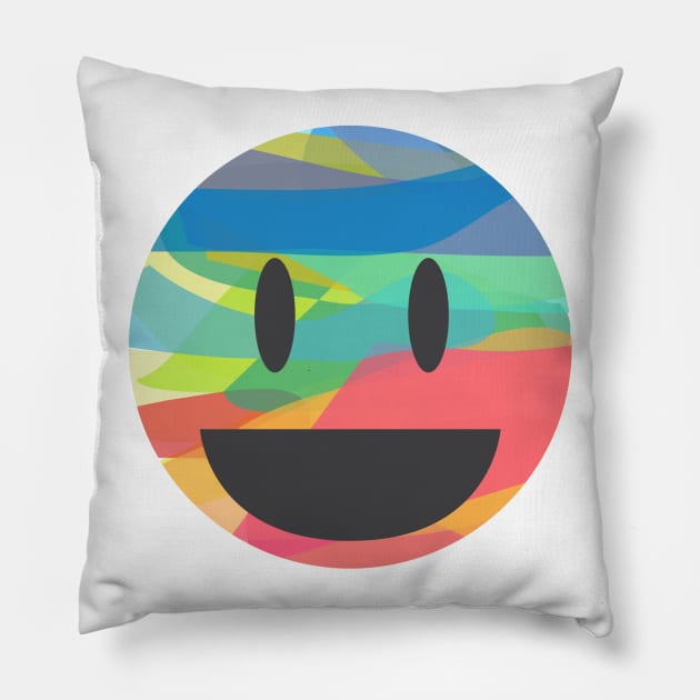 SMILE Pillow by Mannyllustration