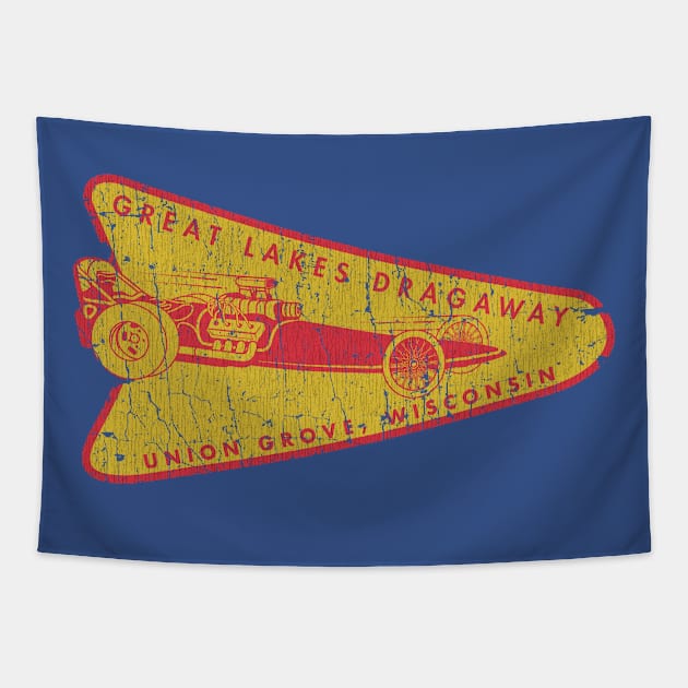 Great Lakes Dragaway 1955 Tapestry by JCD666