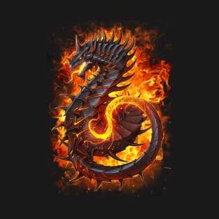 Fire Dragon Alt. Flames T-Shirt