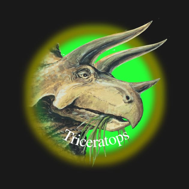 Triceratops Icon by davidroland