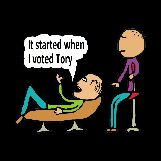 Funny Anti Tory by Mark Ewbie