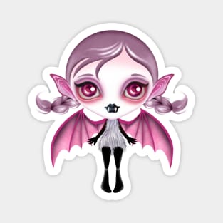 Pink Bat Girl Magnet