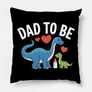 Dad Dinosaur Soon Dad Prehistoric Dino Gift Pillow