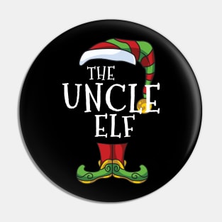 uncle Elf Family Christmas Matching Holiday Funny Pajama Pin