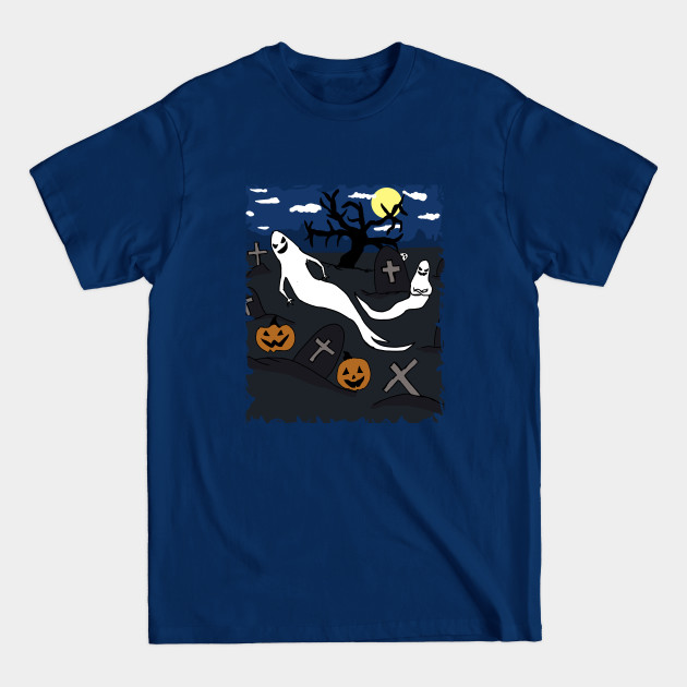 Discover Halloween night with ghosts - Halloween Gifts - T-Shirt