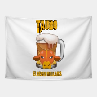 Fun design for beer and good liquor lovers Taurus Sign Tapestry