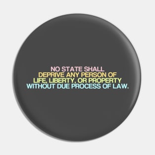 Due Process Clause Pin