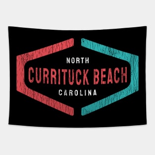 Currituck Beach, NC Summertime Vacationing Tag Signage Tapestry