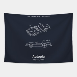 Autopia Patent Design Tapestry