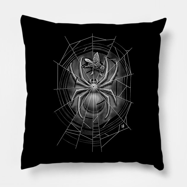 Spider Web Pillow by c0y0te7