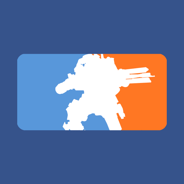 Major League Titan (Titanfall Blue and Orange) by Ironmatter