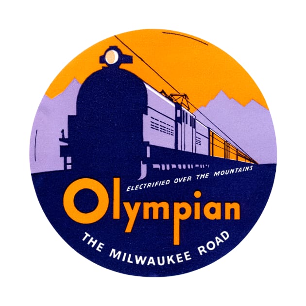 1935 The Olympian Passenger Train by historicimage