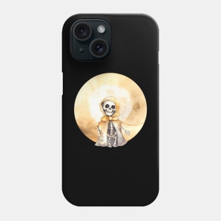 Lil Halloween Skeleton in Cape Phone Case