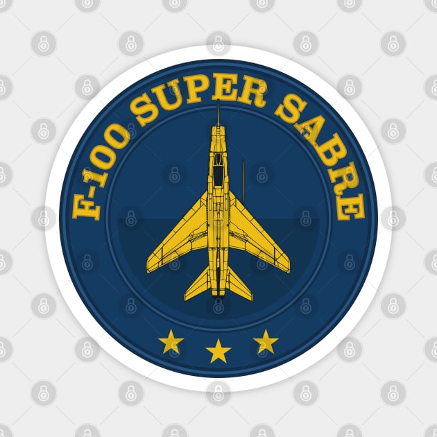 F-100 Super Sabre Magnet by TCP