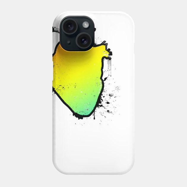 rainbow fade anatomical heart Phone Case by chromatosis