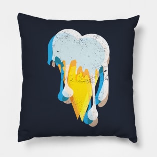 Melting Ice Cream Cone Pillow