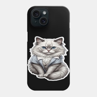 Ragdoll Cats: Loveable Cuddles with cute Eyes Phone Case