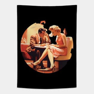 1960 Retro Rock’n’Roll Collection Great Gifts For 60’s Lifestyle and Music Lovers Tapestry