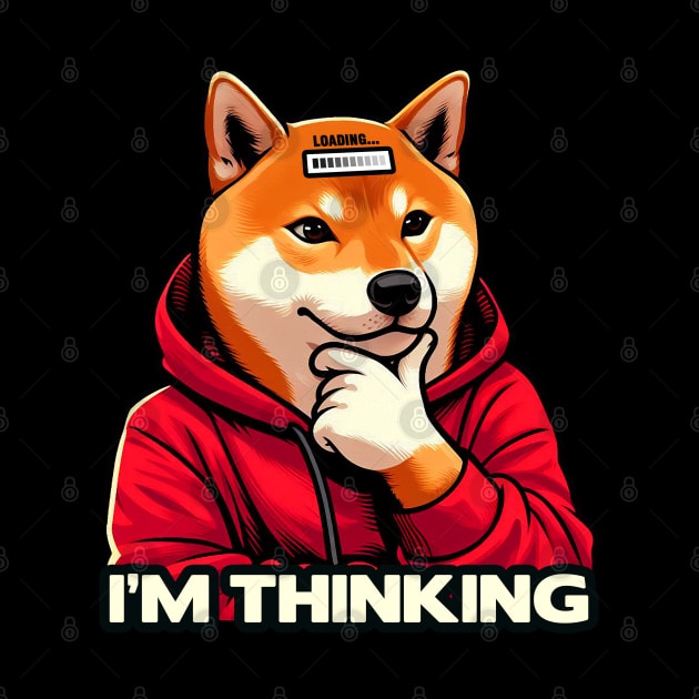 I'm Thinking meme Shiba Inu Dog by Plushism