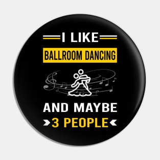 3 People Ballroom Dancing Dance Dancer Pin