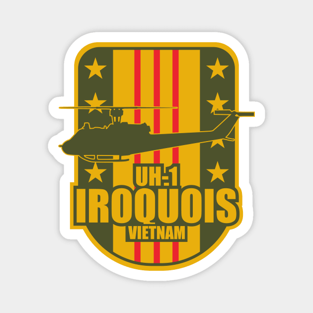 UH-1 Iroquois Vietnam Magnet by Firemission45