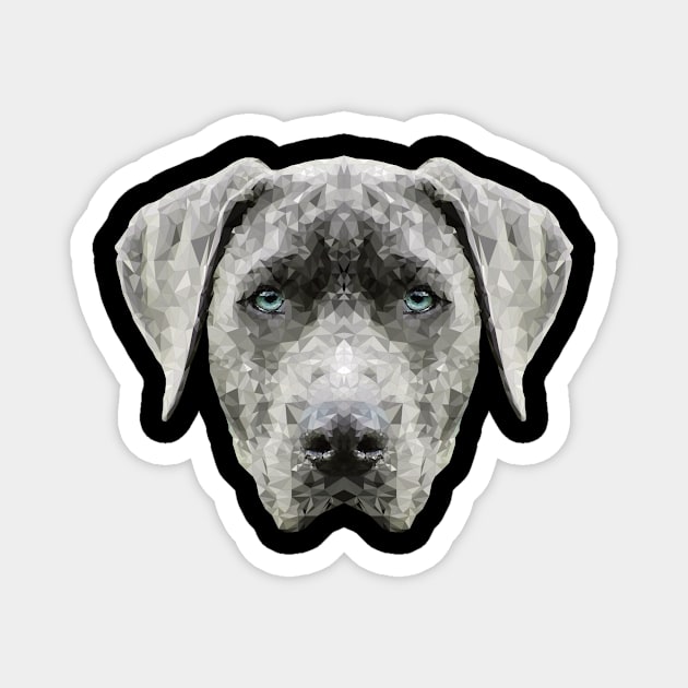 Dog Polygon gift Magnet by Jackys Design Room