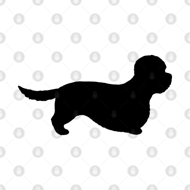 Dandie Dinmont Terrier Silhouette by Coffee Squirrel