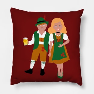 COUPLES TRADITIONAL BAVARIAN FANCY DRESS COSTUME Pillow