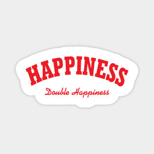 Happiness - Double happiness Magnet
