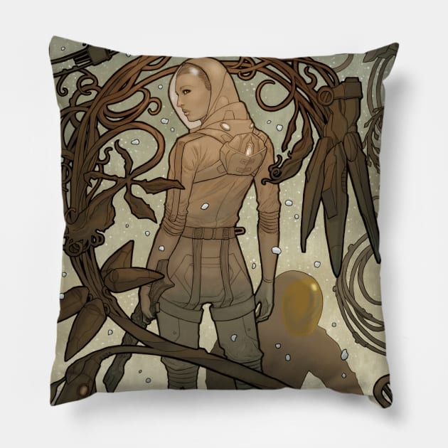 New World Pillow by paintedmonk