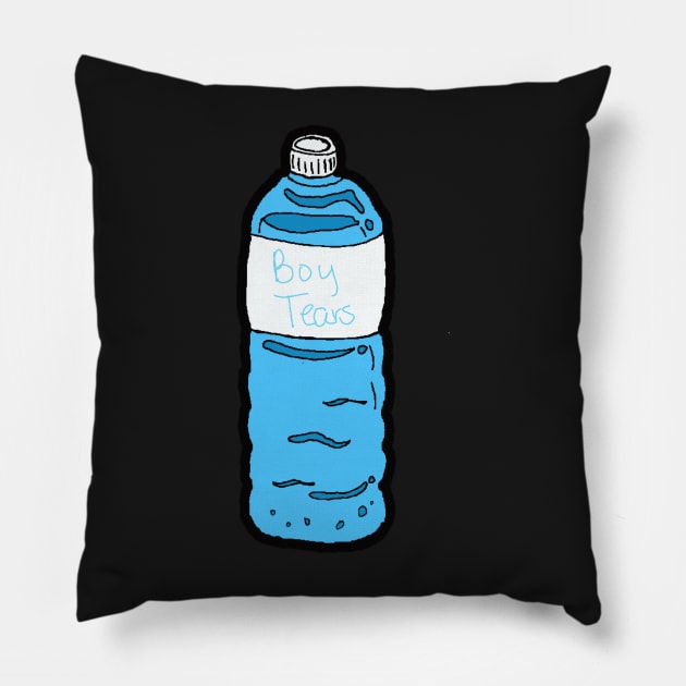 Boy Tears Pillow by konstantlytired